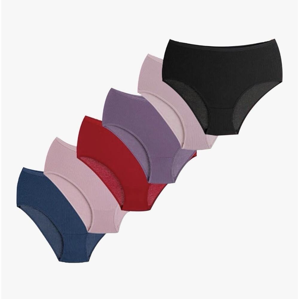 Mody Underwear Women’s 6 Pack Cotton Briefs Multi Color Size S